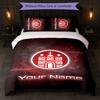 FC St. Set Biancheria da Letto Pauli Nome Personalizzato Testo Logo Calcio Regalo Personalizzato per Occasioni Speciali Decorazione Camera da Letto