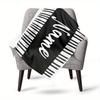 Piano Keys Name Home Customize Your Name Blankets Comfortable Soft Lightweight Multiseasonal Blanket For Picnics Sofas Offices Beds Living Rooms