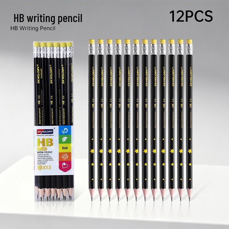 Eco-Friendly Hexagonal Oil-Based Colored Pencils - 48 Color Set for Students