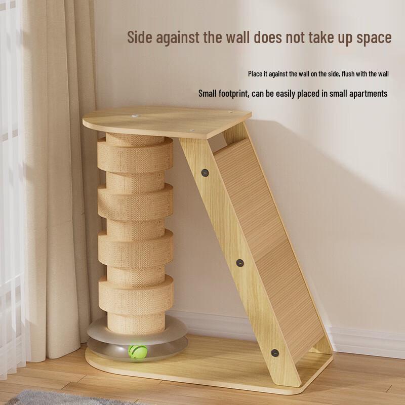 Vandou Pet Corrugated Cat Scratching Post & Climbing Frame