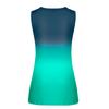 Women's Summer Casual V-Neck Gradient Printed Sleeveless Loose T-Shirt Tank Tops