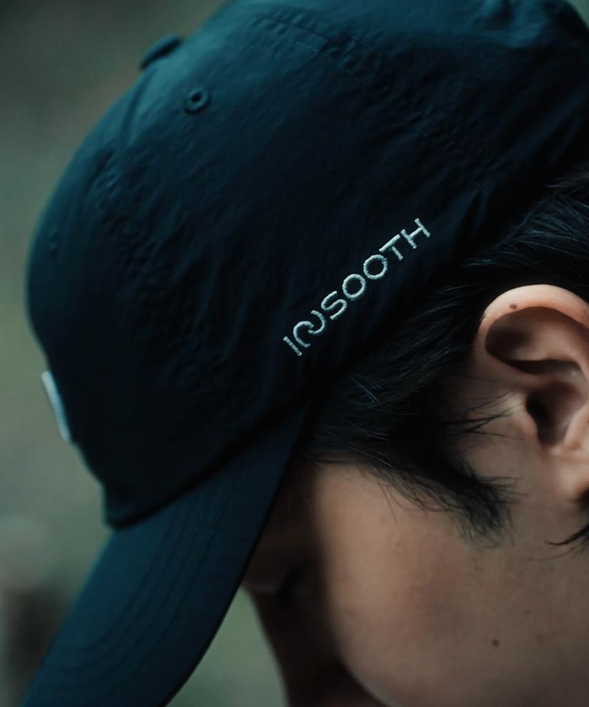 Insuseu Black Recycled Nylon Ball Cap
