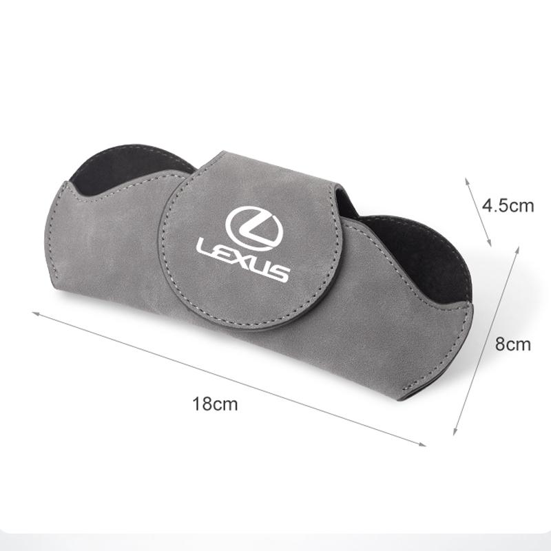 Interior Stickers Car Logo Glasses Case Sun Visor Sunglasses Card Organizer Box For Lexus RX300 IS200 IS250 ES350 Ct200h UX250h