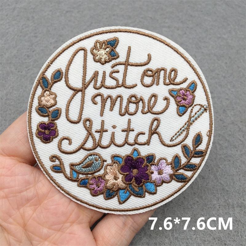 Love Nature Patch Magic Mushroom Embroidery Patches For Clothing Diy Iron-On Stickers Appliques Flowers Stripes