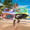 Toca Boca Game Characters In Grid Beach Towel, Quick-drying, Easy To Care For, Suitable for Both Fitness and Beach Vacations,Sports Essential