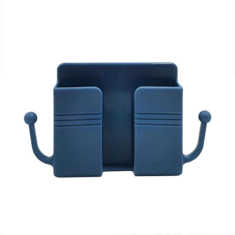 

Непробивний кронштейн Пульт дистанційного керування Зарядка мобільного телефону Настінна коробка Настінна коробка для зберігання Стійка для зберігання мобільного телефону with hook темно-синього кольору