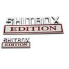 1x Big Shitbox Edition Decals Car Sticker 3D Raised Letter Emblem Chrome Red