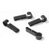 10pcs/Set Helmet Headlight Helmet Clips Easy Headlamp Hard Hat Safety Cap Hook Plastic Headlamp Mount Hooks
