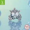 Fairytale Princess Pumpkin Car Style Fashion Personality 925 Sterling Silver Diy Bracelet Beaded