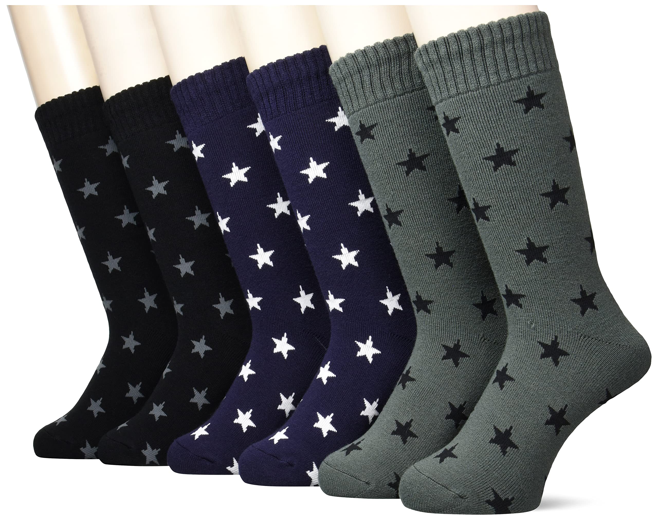 

CONTEMPUS Star Crew Sizes [Kuchigomu Kaikaku] Men s Socks, 25-27cm