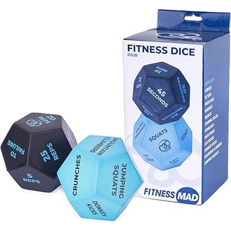 Fitness Mad 12-seitiger Fitnesswürfel (Packung mit 2)