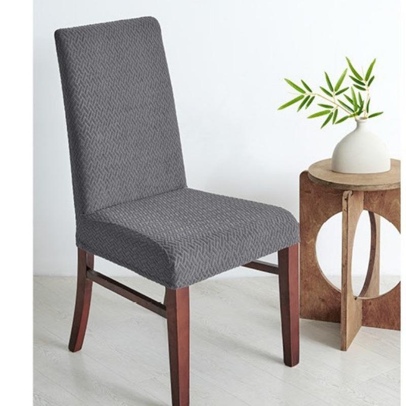 Thickened Waterproof Slanted Chair Cover Universal Home Dining Chair Cover Elastic One-piece Dining Table Chair Cover Backrest Cushion