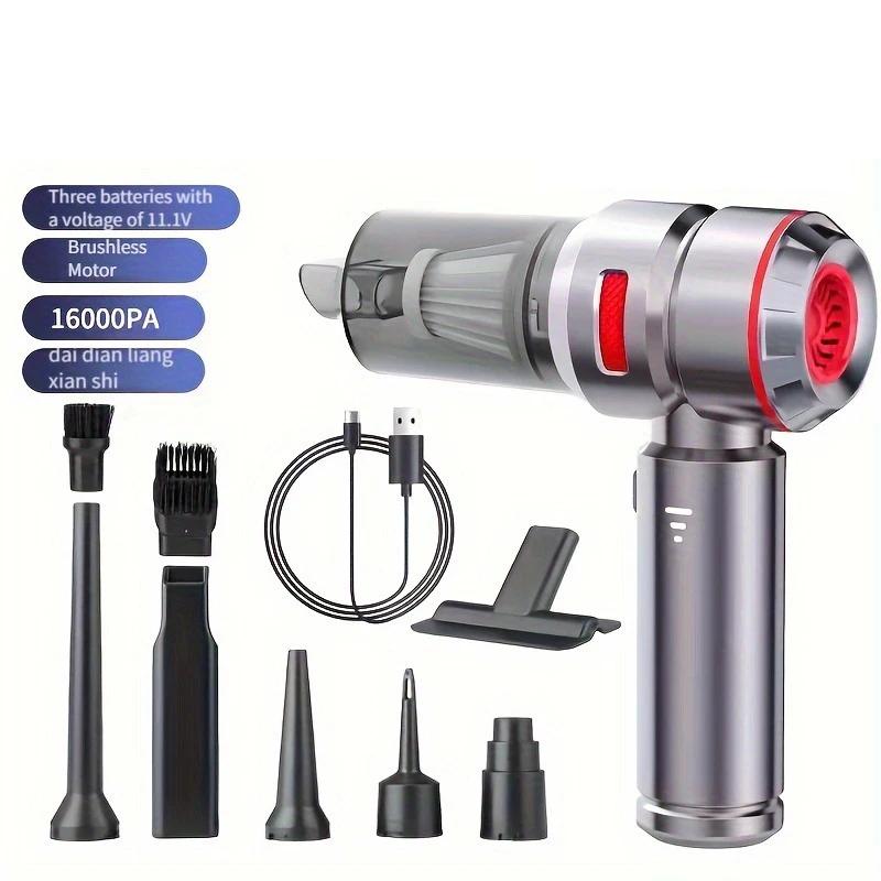 

16000PA Powerful Wireless Car Vacuum Cleaner Portable Large Suction Handheld Mini Dust Blower with Power Display красный