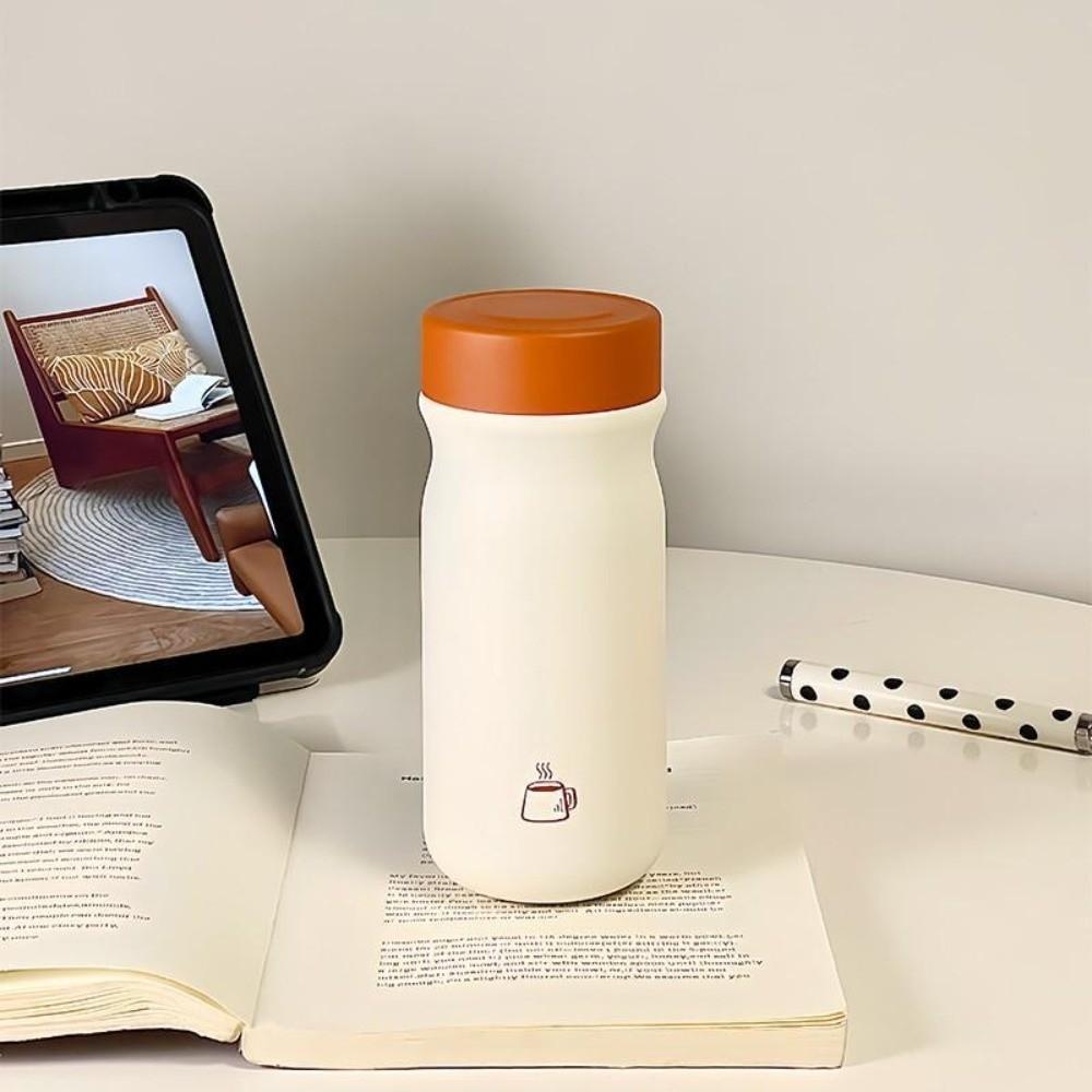 Portable Thermos Bottle Double-Layer Insulated Flask Tea Cup Mini Thermal Water Bottle Hiking