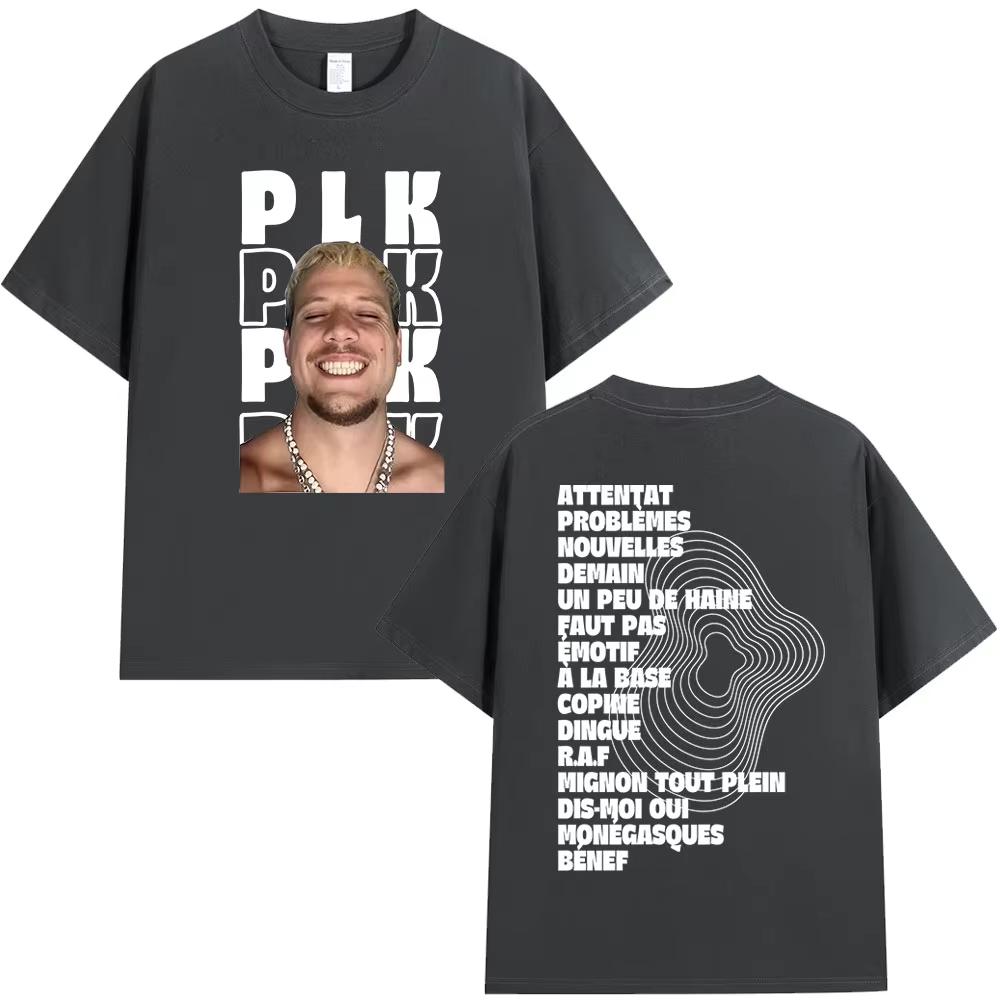 Rapper Plk FACE Tshirt Men Women Clothing Fashion Vintage Hip Hop Tshirts Casual Male Cotton Short Sleeves T Shirts Streetwear