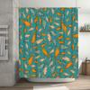 Vibrant Fish Print Shower Curtain for Home Decor Waterproof Fabric In Multiple Colors Available