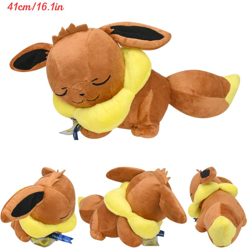 Sleeping Sprigatito Charizard Sylveon Fuecoco Plush Toys Kawaii Pamo Eevee Gengar Cubone Furret Peluche Dolls Gifts Kids