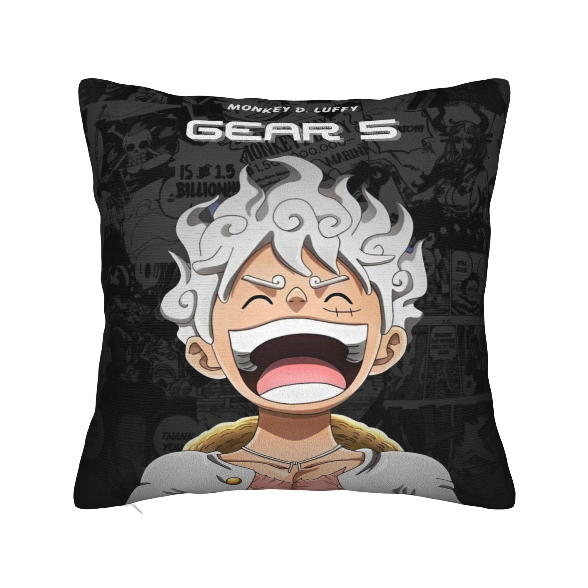 Luffy Anime Manga Collage Throw Pillow wglrdyqw Pillowcase Polyester Cushion Cover Gift Pillow Case Cover Home Dropshipping 30x30cm 12x12in