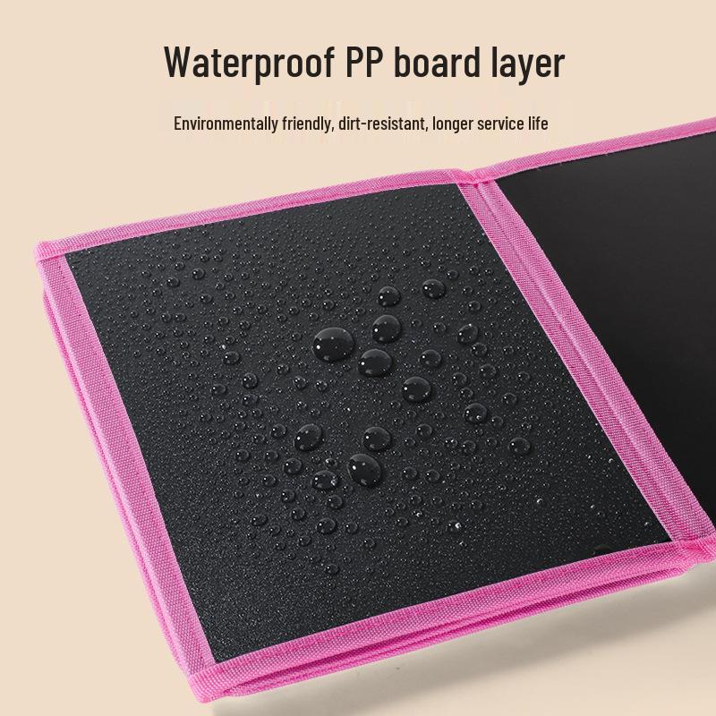 Portable Eco-friendly Children's Drawing & Doodle Board - Foldable, Waterproof & Wipeable 