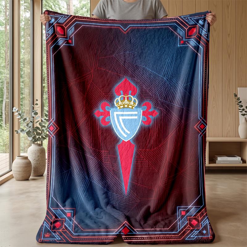 Celta Vigo FC Weiche Flanell-Fleece-Decke Leicht Gemütlich Warm Überwurfdecke Für Sofa Bett Heimdekoration