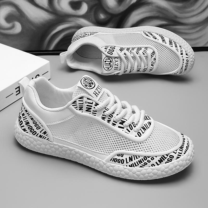 Summer Breathable Men Casual Shoes Outdoor Mesh Platform Walking Sneakers Lightweight Shoes Athletic Tennis Jogging Sport Shoes