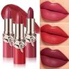 6 Color Matte Lipstick Non-Stick Cup Long-Lasting Velvet Finish Lipstick Pen Smooth Matte Lip Color Waterproof Non-Fading