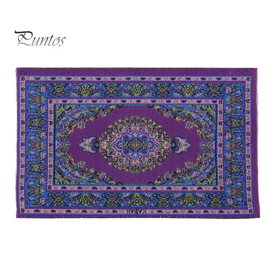 

1/12 Мініатюрний ляльковий будиночок Туреччина Килимок Додаткові меблі для лялькового будиночка фіолетовий