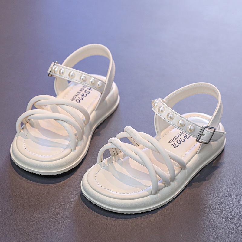 

Девочки сандалии 2025 лето новые дети маленькая девочка выступление принцесса туфли средние и большие дети мягкая подошва девочки начальной школы 30