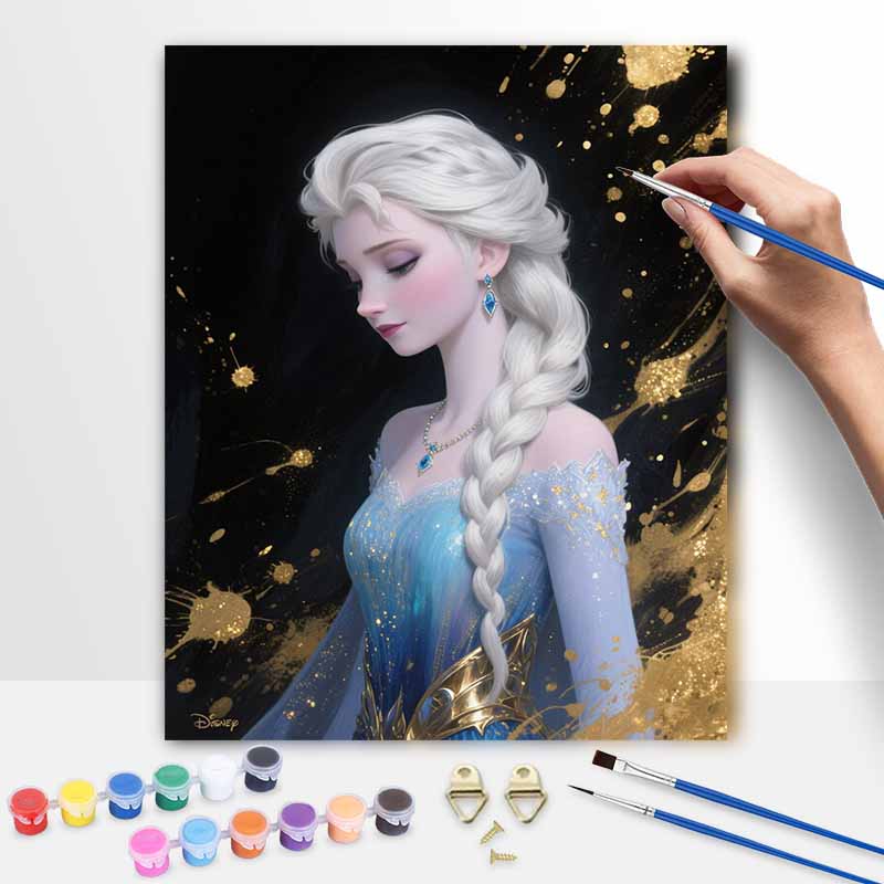 Disney Ice Queen Oil Painting Hand Painting Art Kit Coloring Painting Handmade Diy Home Decoration Gift