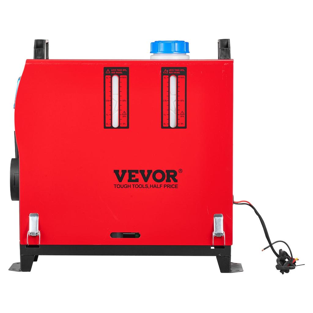VEVOR Diesel Air Heater, 12-24V 5-8KW, Fast Heating Diesel Parking Heater with Remote Control and Blue LCD Switch, Low Noise, Pre-Heating Function