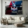 Tenture murale Crystal Palace FC Accrochage mural esthétique Couverture en tissu imprimé Tapisseries décoratives pour chambre à coucher salon Décoration d'intérieur