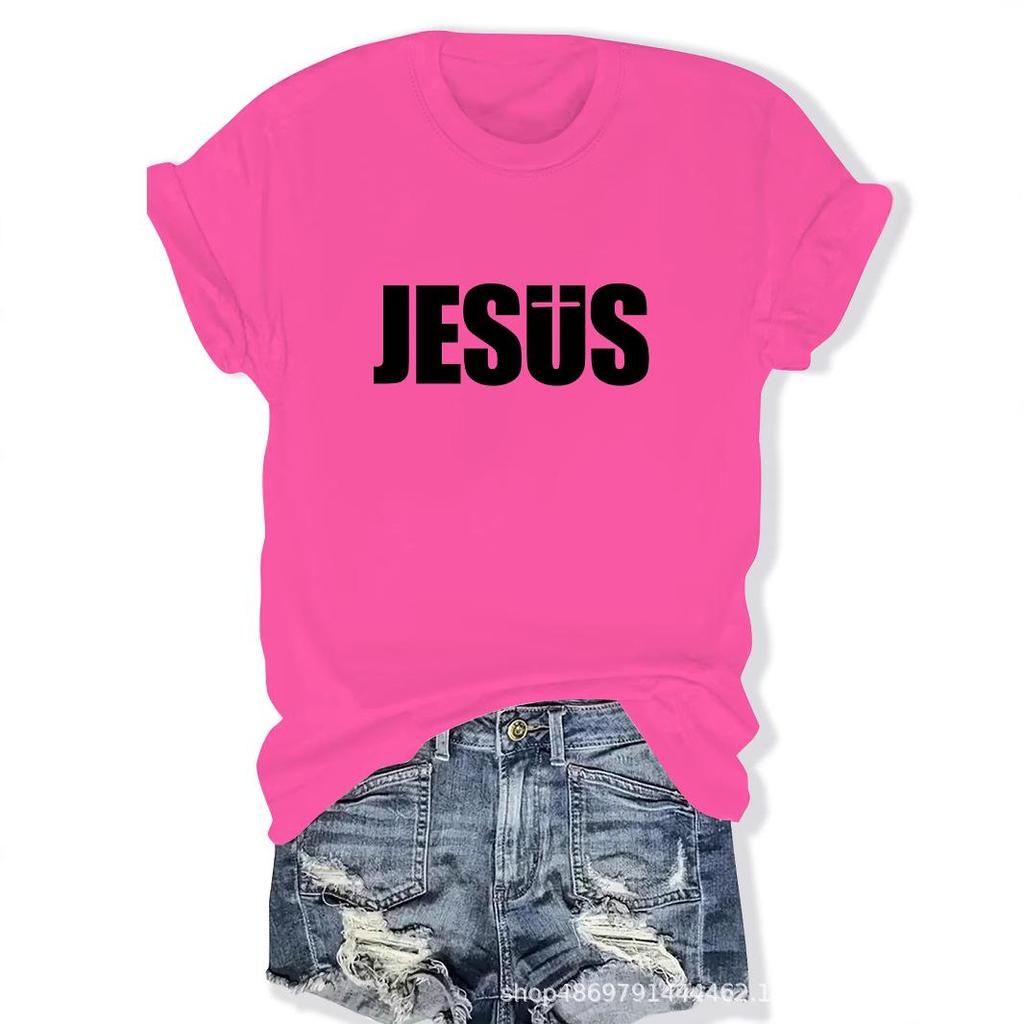 Women's Fashion Round Neck T-Shirt for Cross-Border Trade