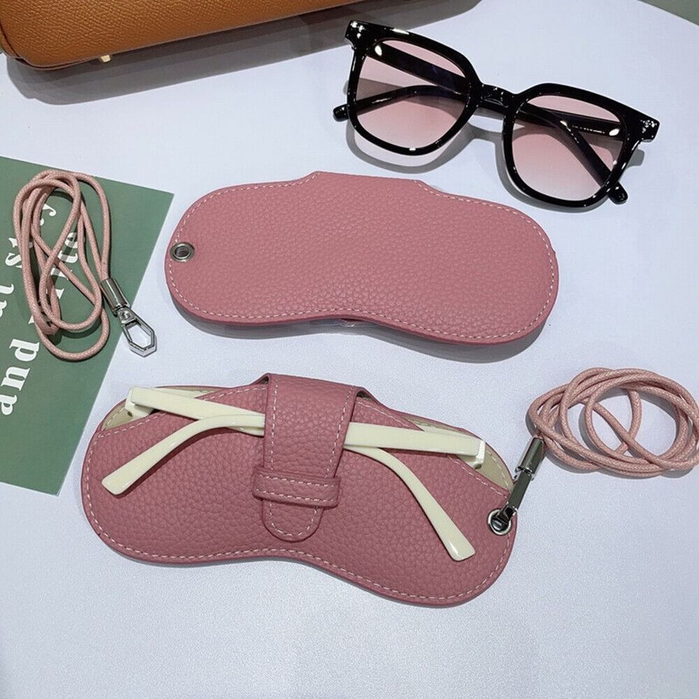 Eyewear Protector Case Glasses Storage Bag Hanging Neck Sunglasses Eyeglass Bag  Female