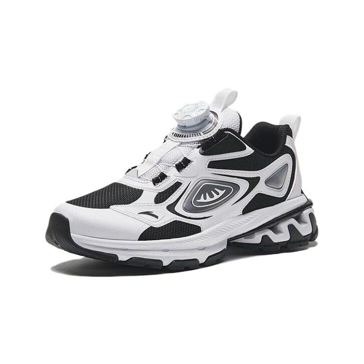 Anta Kids Sports Comfortable Non-Slip Wear-Resistant Casual Shoes Kids Shoes Black White 322338801-4