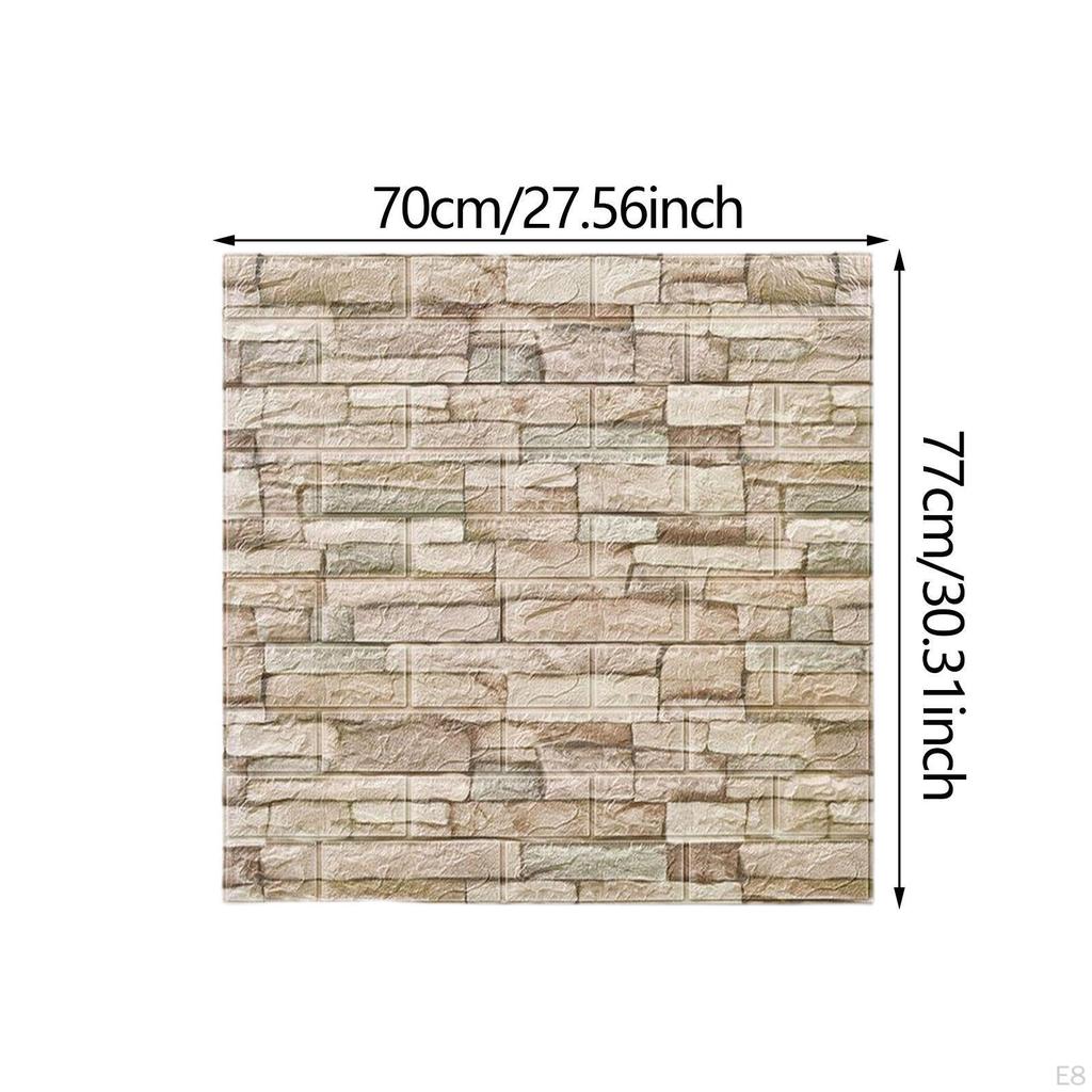 10 Stück 3D Wandpaneele Fliesen Dekor Wasserdichte Kunst für Schlafzimmer, Badezimmer, Küche