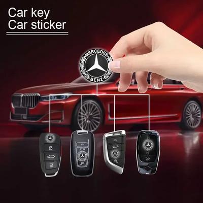 New For Mercedes Benz Car Stickers Mercedes Benz Dedicated Key Shell Emblem Paster For Mercedes Benz GLC63 GLC43 GLC250 GLC300 X