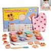 Kids Educational Pretend Play Baking Toy Set With Simulation Cookie Shapes For Home And School Activities