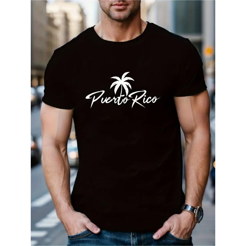 Men'S Round Neck Short Sleeve T-Shirt, Print T-Shirt Men'S Fashion Top, Sports Casual Vacation Home T-Shirt, Men'S T-Shirt, Round Neck Pullover