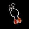 Citrine Gemstone 925 Sterling Silver Jewelry Handmade Earrings 2.60" For Women EE-43-1