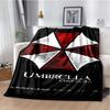 R-Resident Evil Game Gamer Soft Plush Blanket Leon Ada Red Umbrella Blanket for Living Room Bedroom Bed Sofa Picnic Office Cover