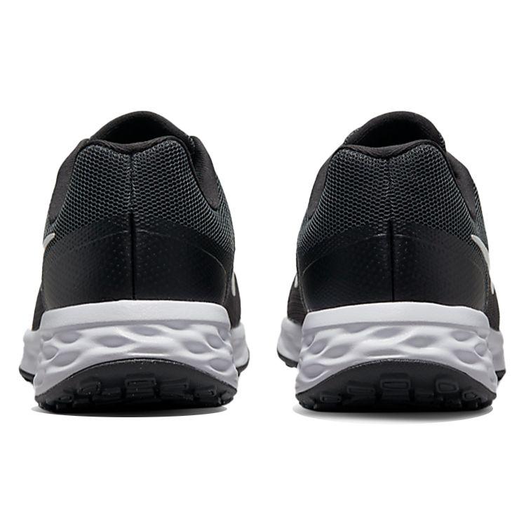 Nike Revolution 6 Next Nature Weit Schwarz Weiß Damen Sneaker Dunkles Rauchgrau Kühles Grau DC9001-003