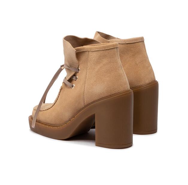 Простые ботильоны SL-34-02-000074 бежевый