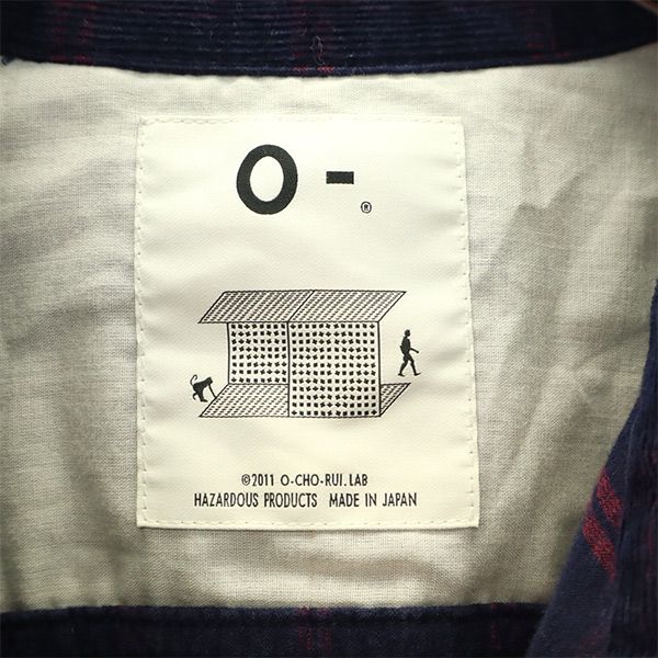 HAZARDOUS PRODUCTS made in Japan check Long sleeve Corduroy shirt Jacket Men's Used