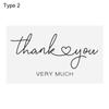 50PCS Online Retail Black White Packaging Decoration DIY Postcards Greeting Labels Appreciation Cardstock Thank You Cards