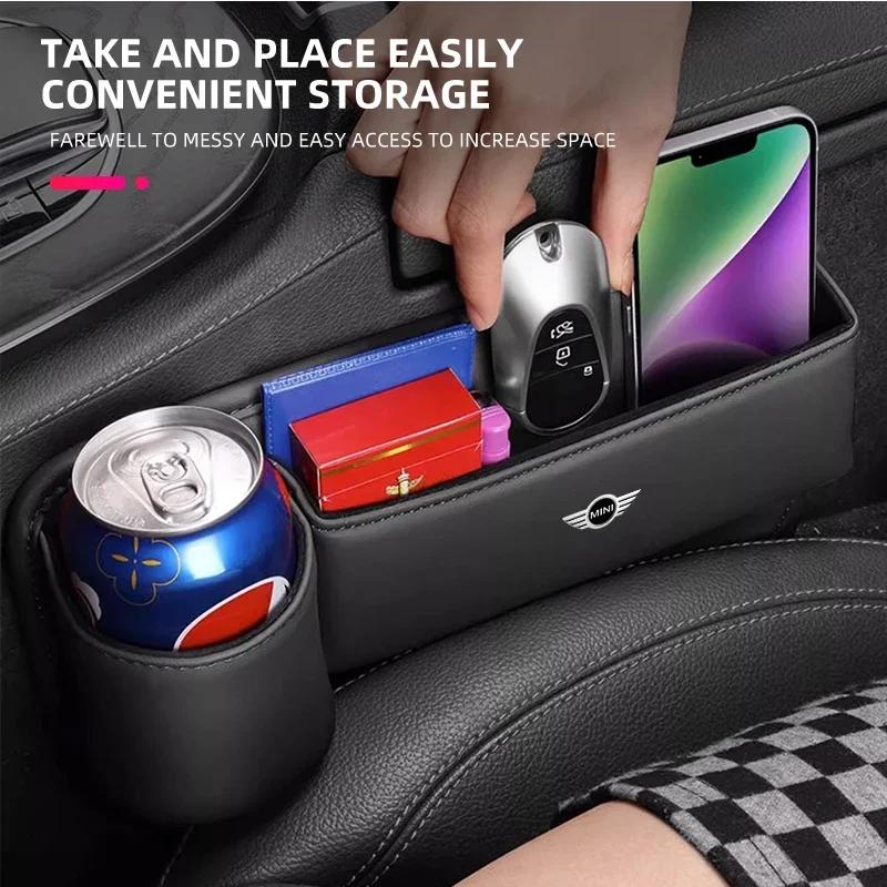 Autositz-Lücken-Organizer Aufbewahrungsbox Tasche Für Mini Cooper JCW Works R56 R50 F54 F55 F56 F57 F60 R52 R53 R55 R57 R58 R59 gqtsu22