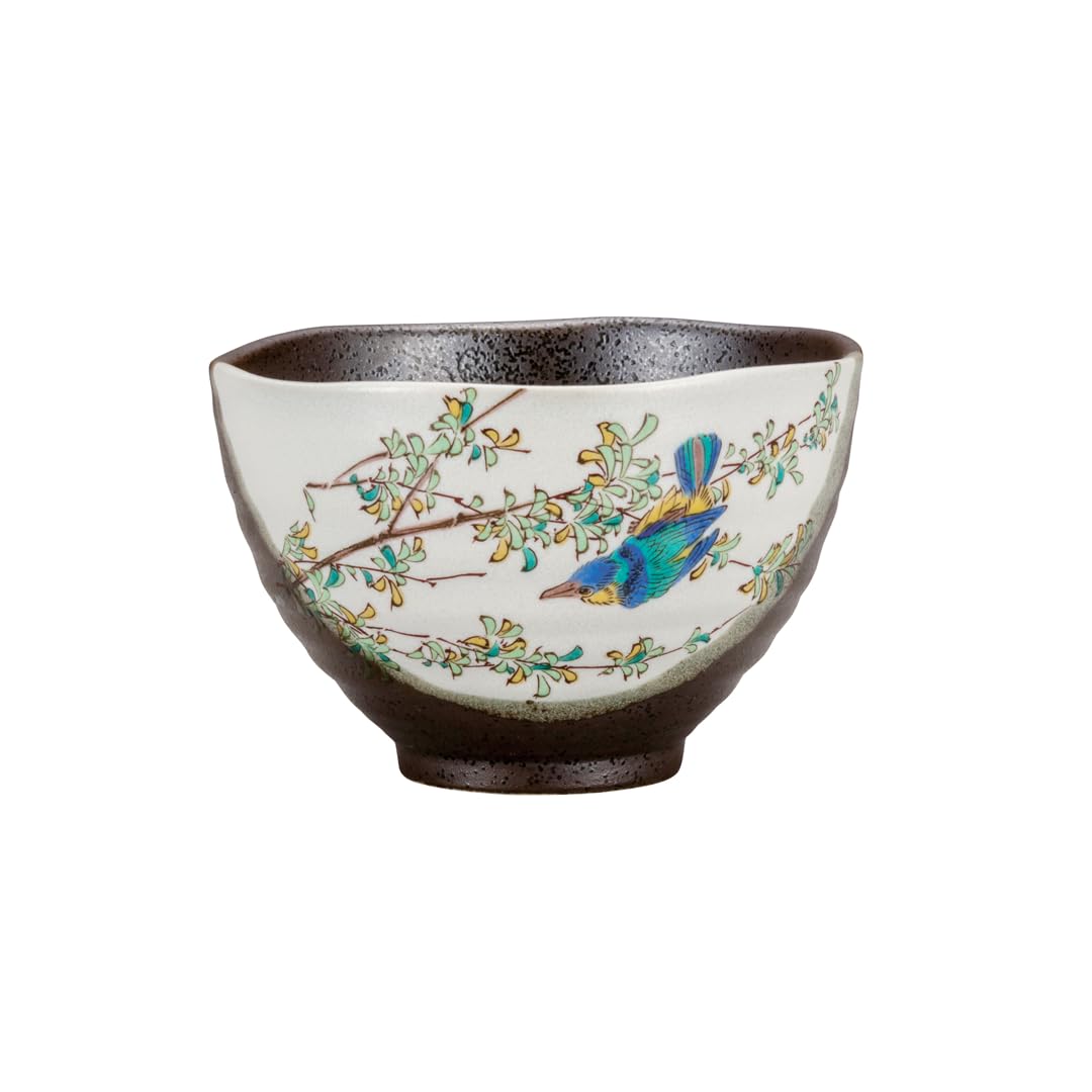 

Kutani ware Iwataya Tea Kingfisher bowl, K8-448