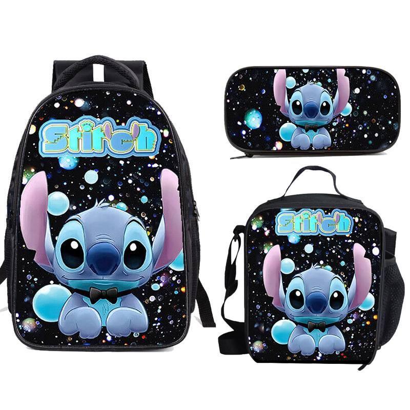 Lilo Unisex Kids Backpack Set Waterproof Oxford School Activities Outdoor