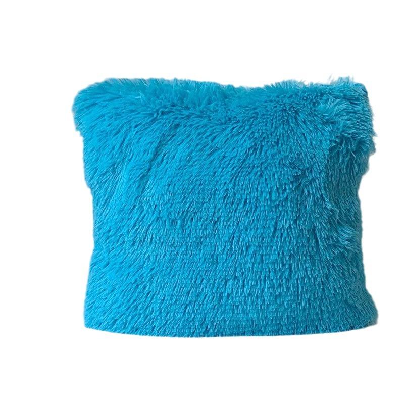 Nordic Plush Pillow Cover Modern Simple Crystal Plush Soft Comfortable Solid Color Cushion Cover Cushion Cover