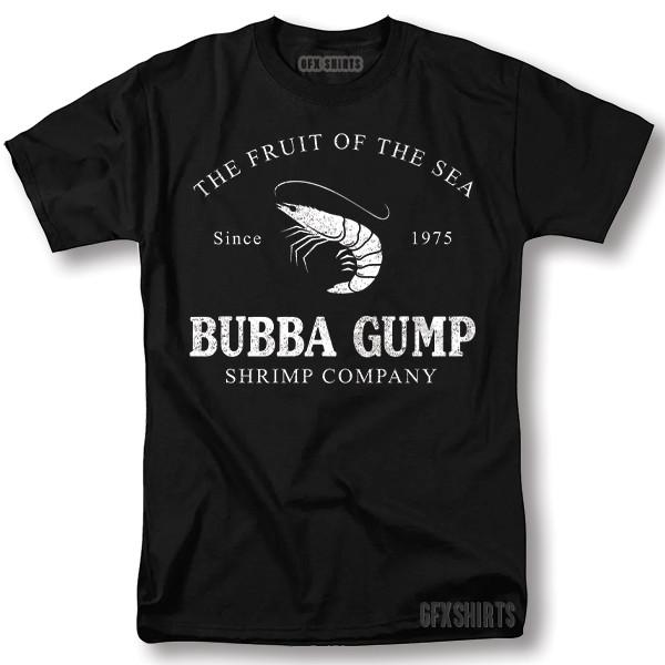 Bubba Gump Shrimp Company Shirt Forest Gump Sarcastic Graphic Novelty T-Shirt