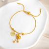Fu Word Gourd Titanium Steel Bracelet: Fade-Resistant, Versatile Chinese-Style Women's Jewelry, Light Luxury, High-End Original Design.